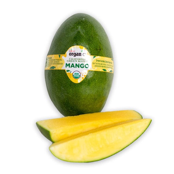Organic Green Keitt Mangos