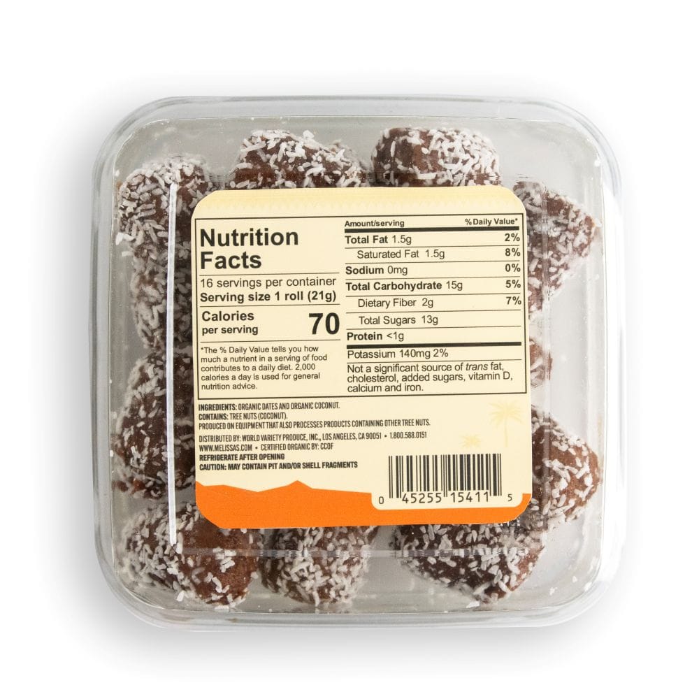 Organic Coconut Roll Dates