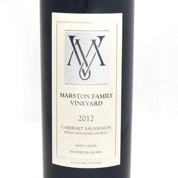 Marston Family Vineyard Cabernet Sauvignon 2012