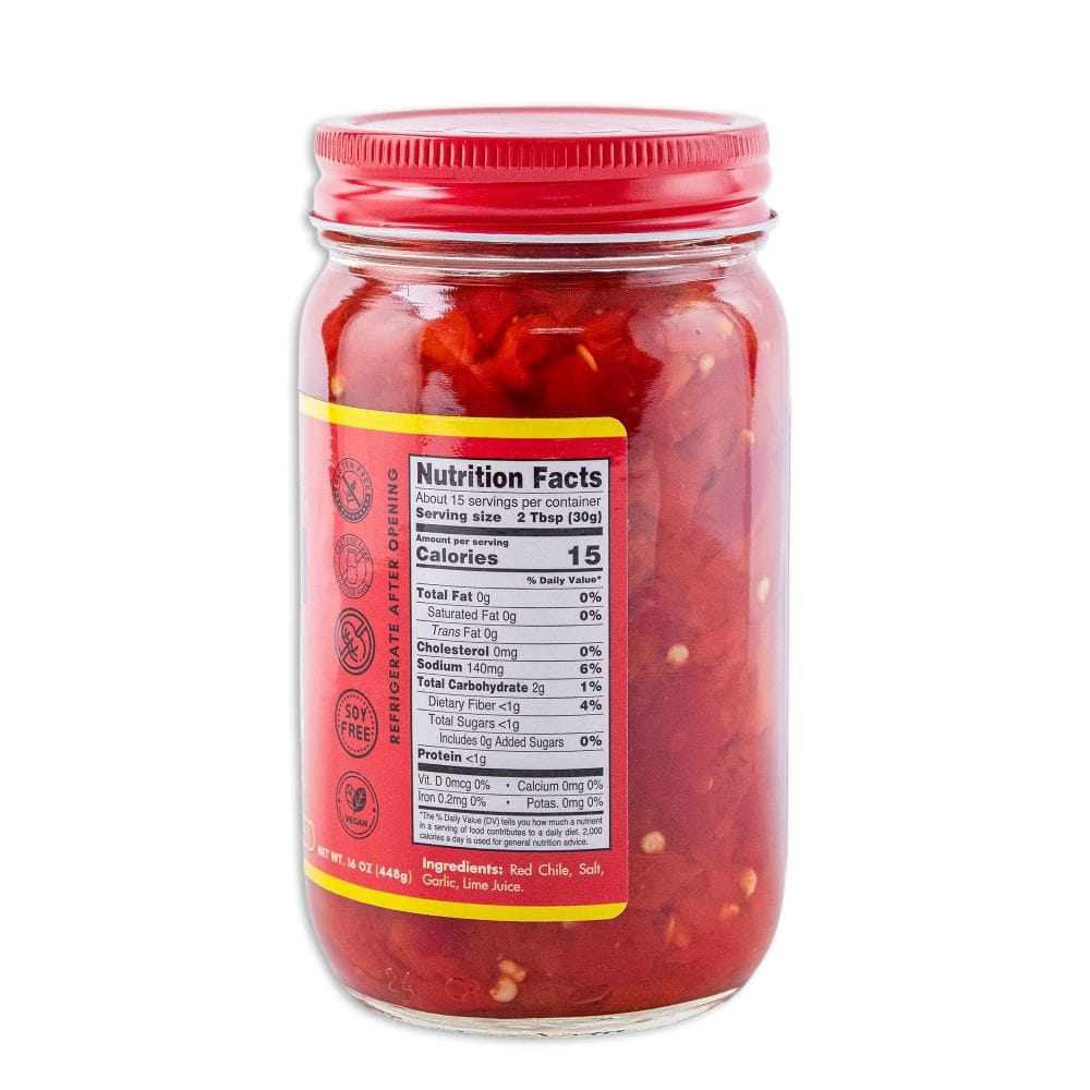 Roasted Chopped Hatch Red Chile (Medium)