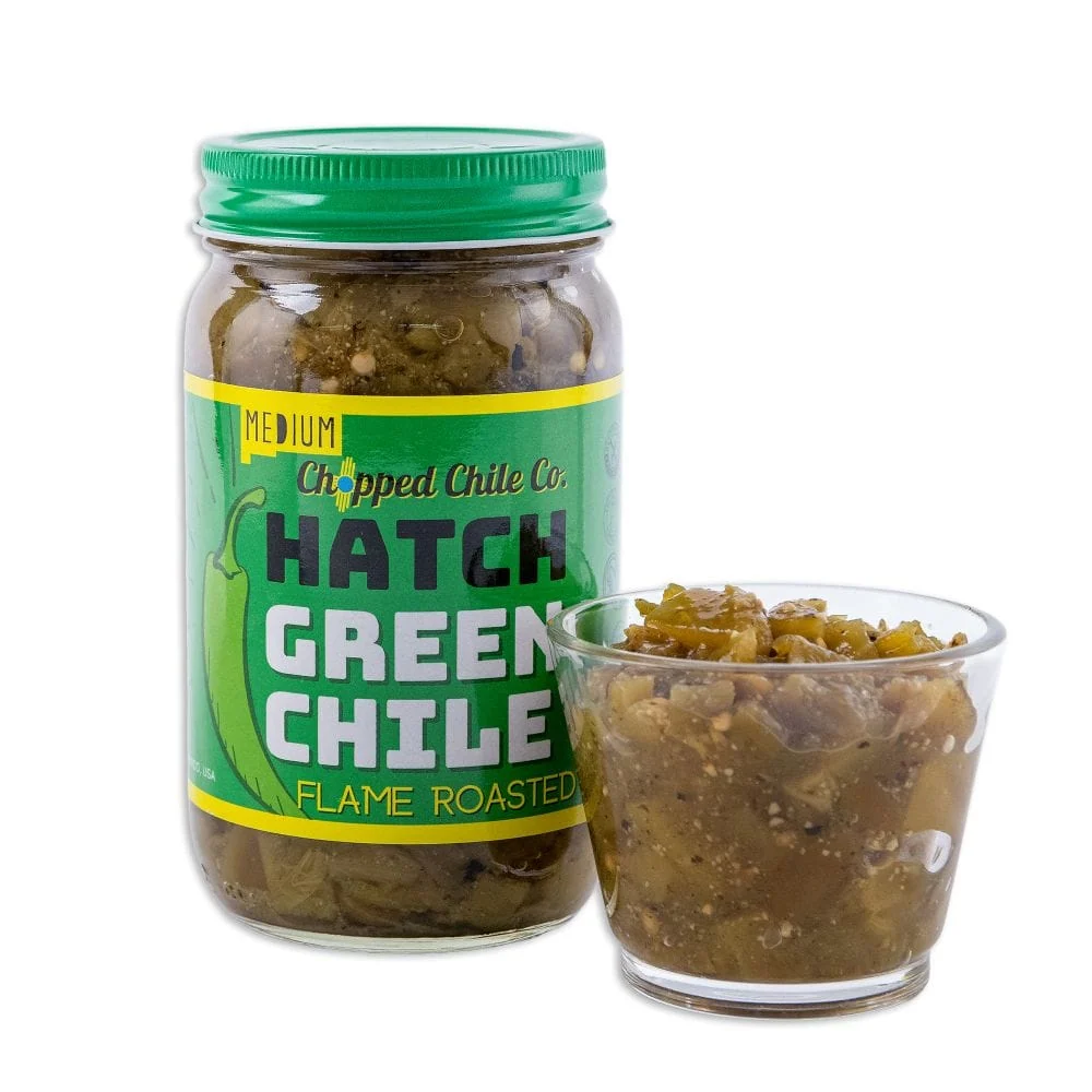 Roasted Chopped Hatch Pure Green Chile (Medium) 1 Roasted Chopped Hatch Pure Green Chile (Medium)