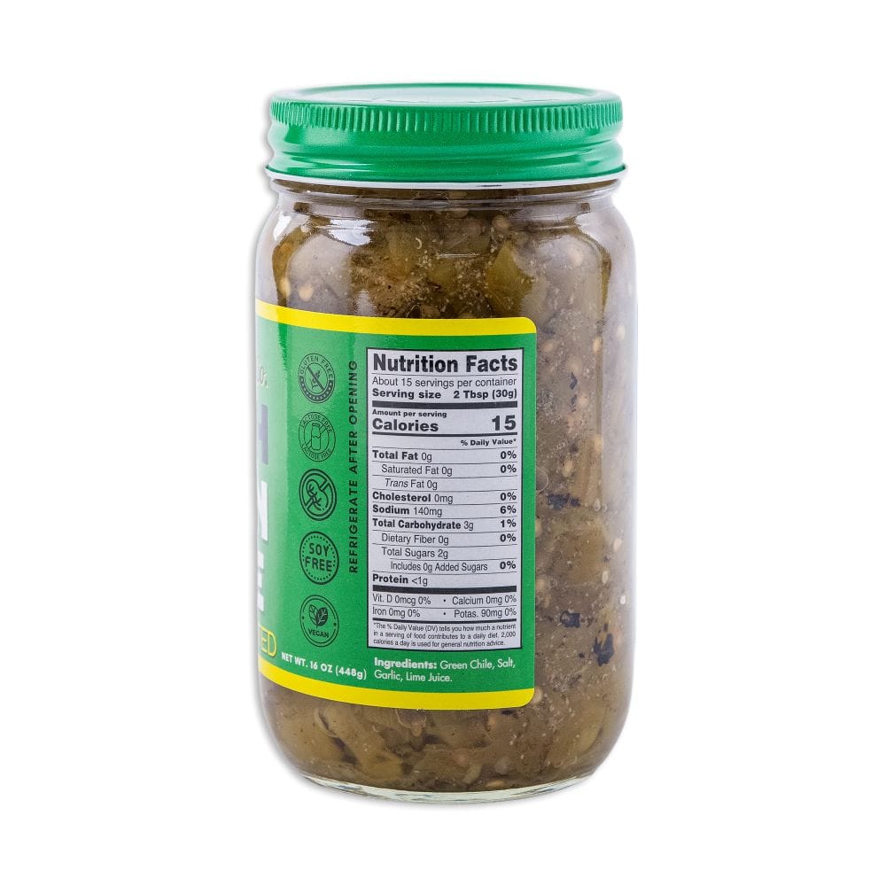 Roasted Chopped Hatch Pure Green Chile (Medium) 2 Roasted Chopped Hatch Pure Green Chile (Medium)