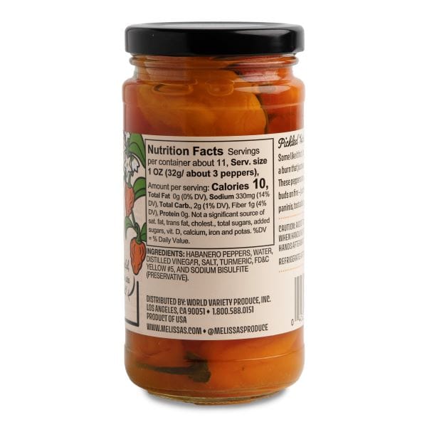Pickled Habanero Peppers (Chile Habanero)