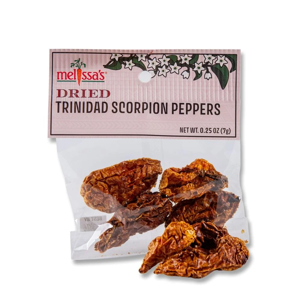Dried Trinidad Scorpion Peppers 8 Dried Trinidad Scorpion Peppers