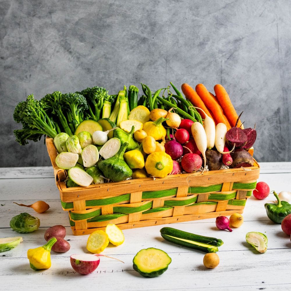 Baby Vegetables Basket 9 Baby Vegetables Basket